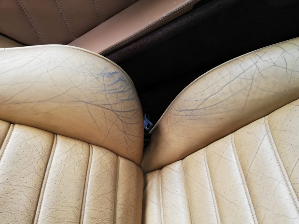 Autositz reparieren - vorher Autositz reparieren - vorher